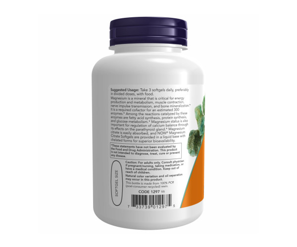 Magnesium Citrate 134mg - 180 sgels