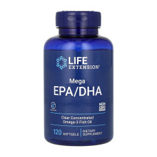 Mega EPA/DHA Omega-3 Fish Oil - 120 softgels
