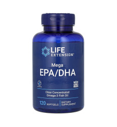 Mega EPA/DHA Omega-3 Fish Oil - 120 softgels