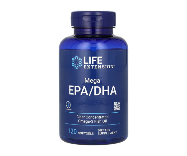 Mega EPA/DHA Omega-3 Fish Oil - 120 softgels