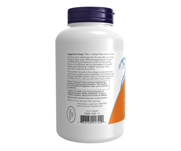 Cod Liver Oil 650mg - 250 sgels