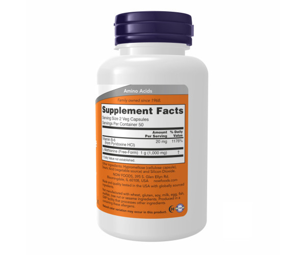 L-Methionine 500mg - 100 caps