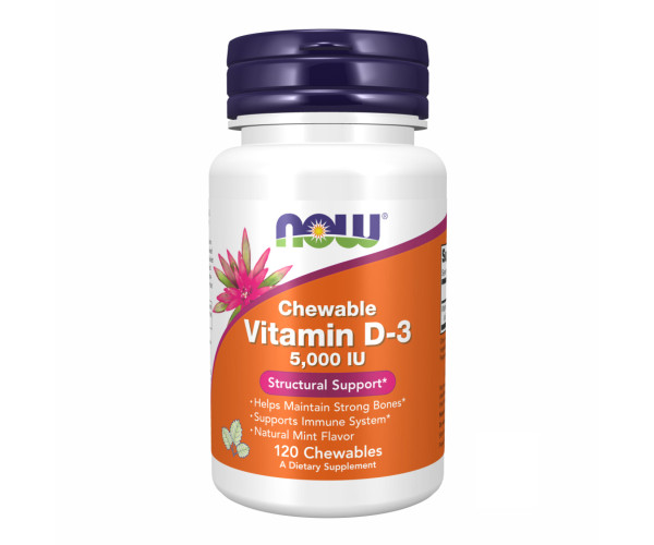 VIT D-3 5000 IU Chewable Mint - 120 loz