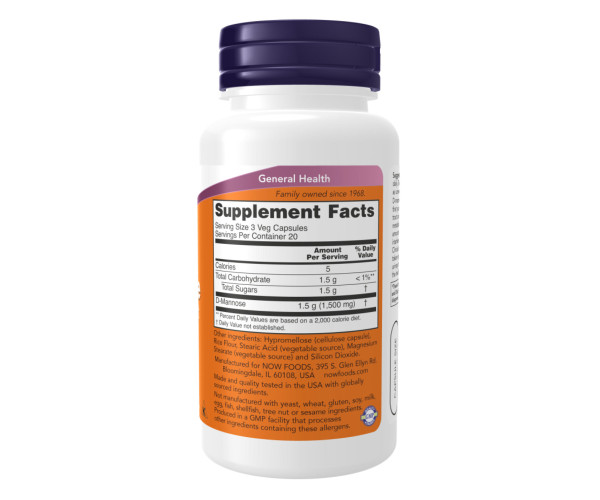 D-Mannose 500mg - 240 vcaps