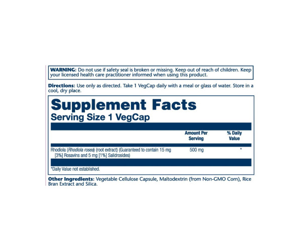 Super Rhodiola Root Extract 500mg - 60 vcaps