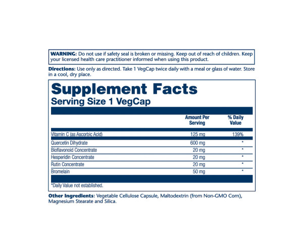 Mega Quercetin 600mg - 60 vcaps