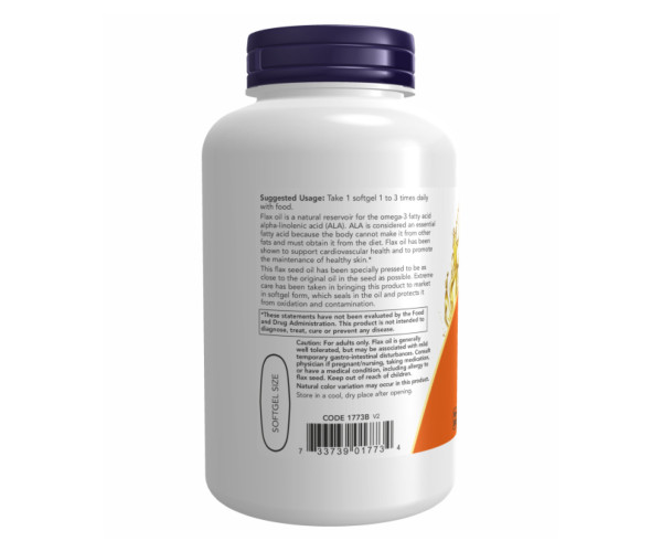 Flax Oil Org 1000mg - 120 vgels