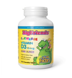 Vitamin D3 10 mcg (400 IU) - 250 tabs Berry Bunch