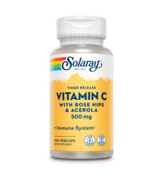 Vitamin C with Rose Hips & Acerola, Timed Release 500mg - 100 vcaps