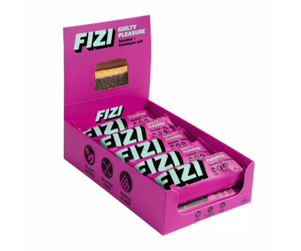 FIZI Chocolate Bar - 10х45g Hazelnut-Himalayan Salt