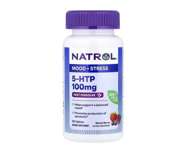 5-HTP 100mg Fast Dissolve - 30 tabs (Пошкоджена банка)