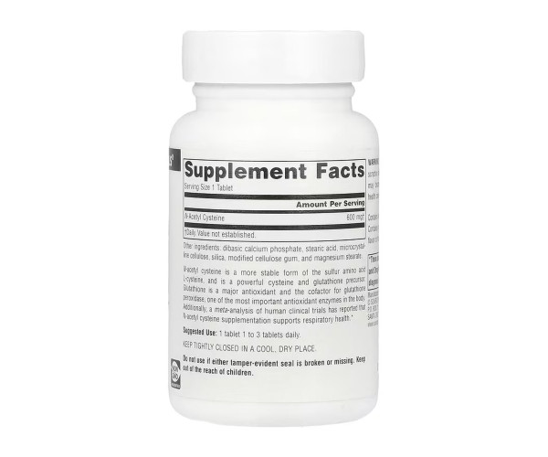 N-Acetyl Cysteine 600mg - 60 tabs