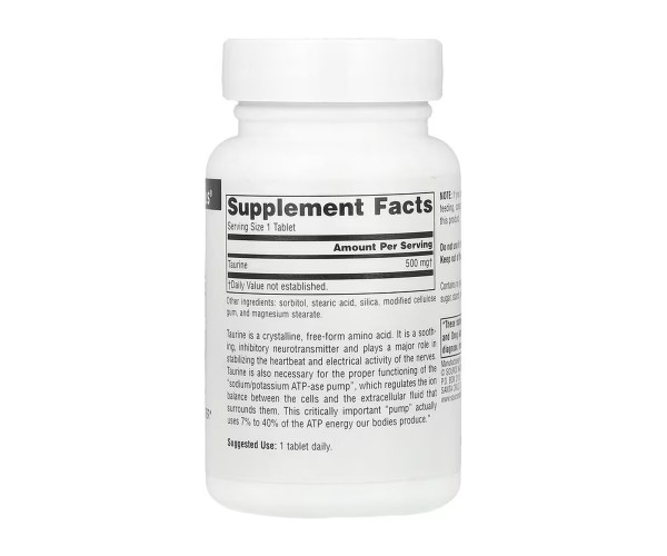 Taurine 500 mg - 60 tabs