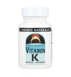 Vitamin K 500 mcg - 100 tabs