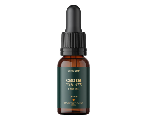 CBD Oil Isolate 3000 mg Orange - 10 ml