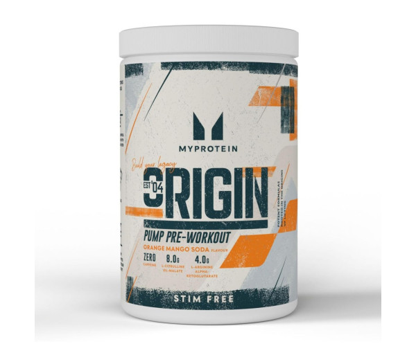Origin Pre Workout Stim-Free Sour - 30 serv Orange & Mango