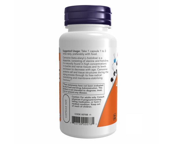Carnosine 500mg - 100 vcaps