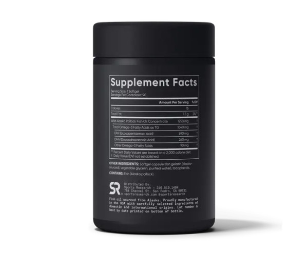 Omega-3 Fish Oil Alaska Pollock 1250mg - 90 softgels