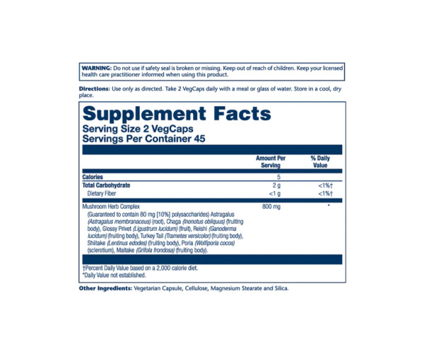 Mushroom Herb Complete - 90 vcaps