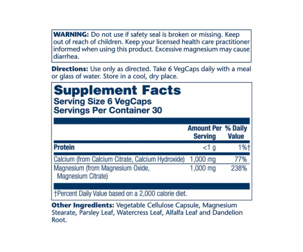 Cal-Mag Citrate - 180 veg caps