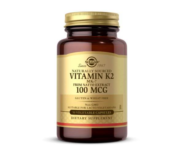 Naturally Sourced Vitamin K2 (MK-7) 100mcg - 50 vcaps