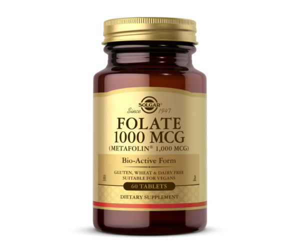 Folate 1000mcg (Metafolin® 1,000 mcg) - 60 tabs