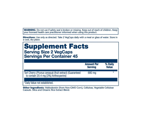 Tart Cherry & Celery Seed 620mg - 60 caps