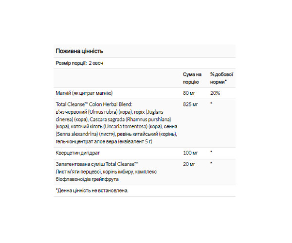 Total Cleanse Colon - 60 caps