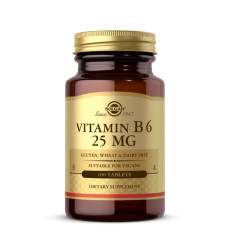 Vitamin B6 25mg - 100 tabs