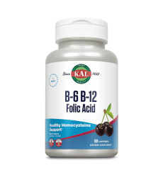 B-6 B-12 Folic Acid - 60 tabs Black Cherry