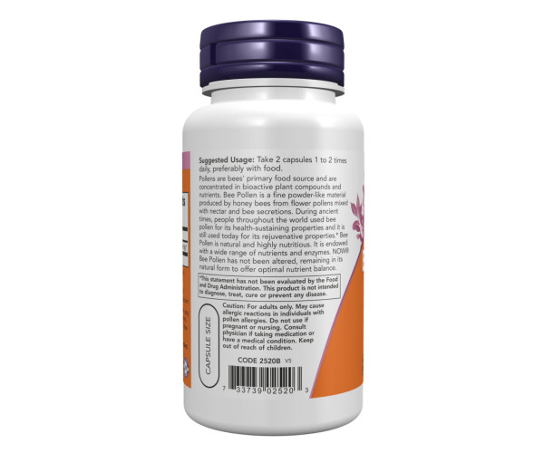 Bee Pollen 500mg - 100 caps