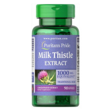 Milk Thistle 4:1 Extract 1000mg - 90softgels (jar damaged)