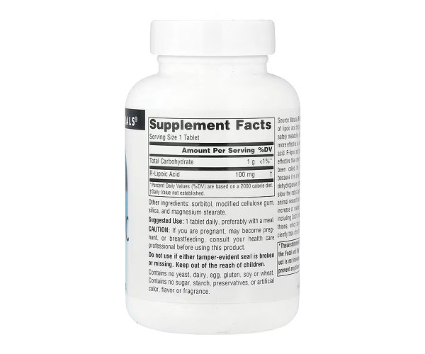 R-Lipoic Acid 100 mg - 120 tabs