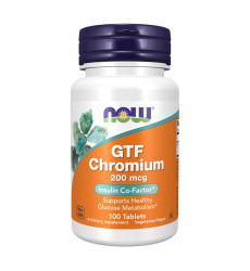 GTF Chromium 200mcg - 100 tabs