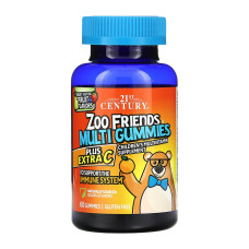 Zoo Friends Multi Gummies Plus Extra C - 60 gummies
