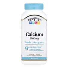 Calcium 1000 mg + D3 - 90 tabs