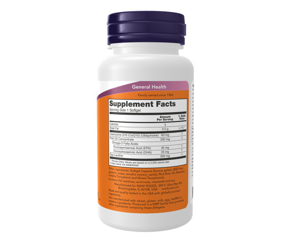 CoQ10 60mg + Fish Oil - 120 sgels