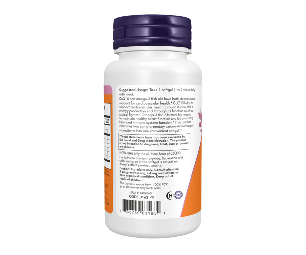 CoQ10 60mg + Fish Oil - 120 sgels