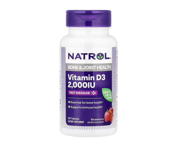 Vitamin D3 2,000 IU Fast Dissolve - 90 tabs