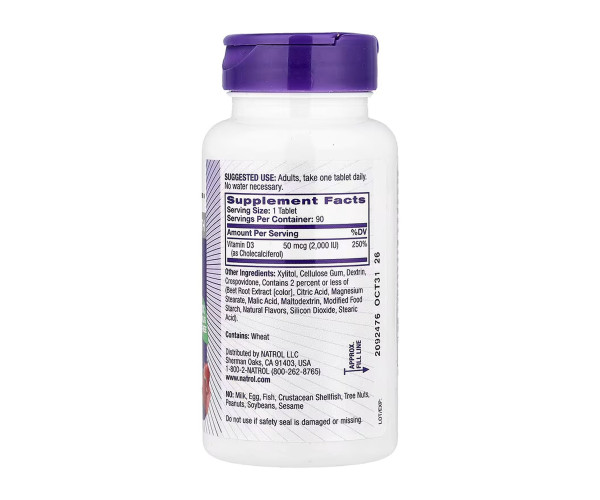 Vitamin D3 2,000 IU Fast Dissolve - 90 tabs