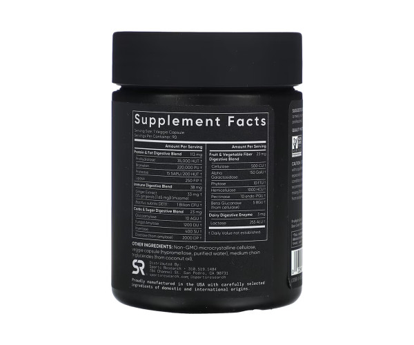 Digestive Enzymes + Probiotic - 90 veggie capsules