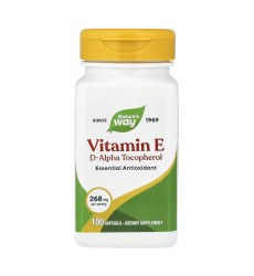 Vitamin E D-Alpha Tocopherol - 100 Softgels