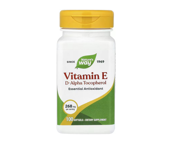 Vitamin E D-Alpha Tocopherol - 100 Softgels