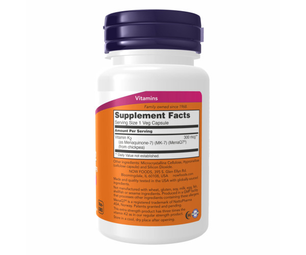 Vitamin K2 (MK-7) 300mcg - 60 vcaps