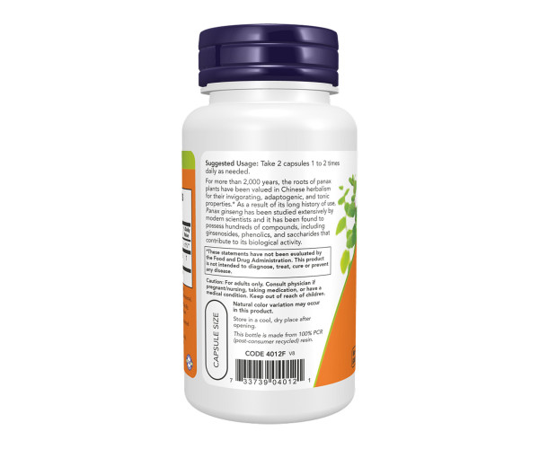 Panax Ginseng 500mg - 100 vcaps