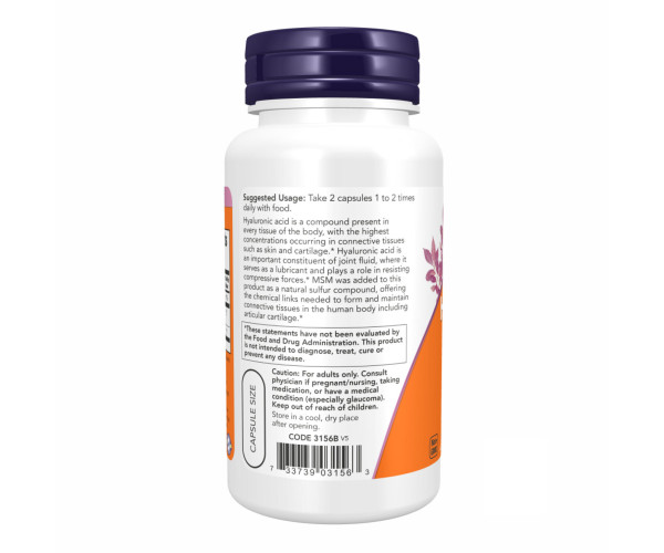 Hyaluronic Acid 50 mg - 60vcaps