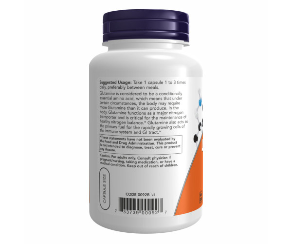 L-Glutamine 500mg - 120 vcaps
