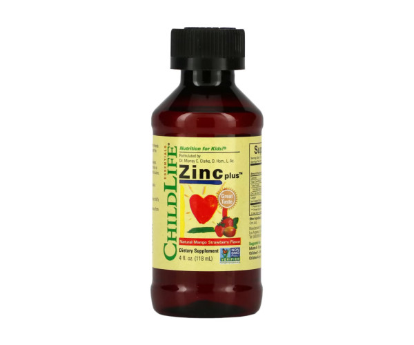 Zinc Plus Liquid - 118ml Natural Mango Strawberry