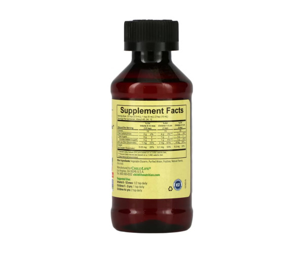 Zinc Plus Liquid - 118ml Natural Mango Strawberry