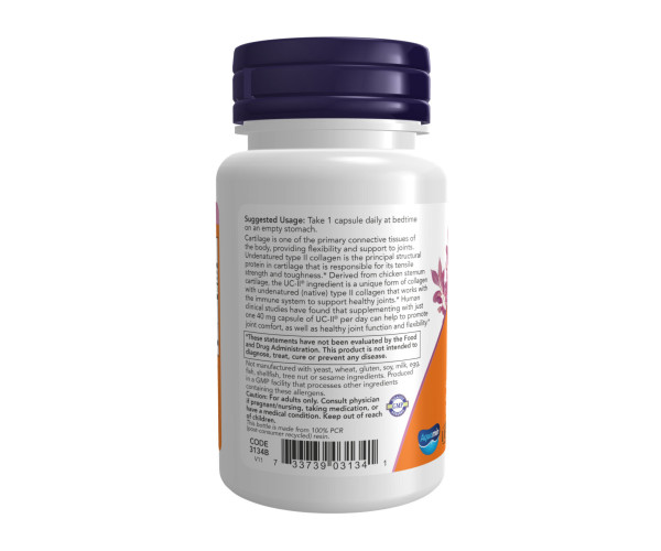 UC-II® Type II Collagen 40mg - 120 vcaps